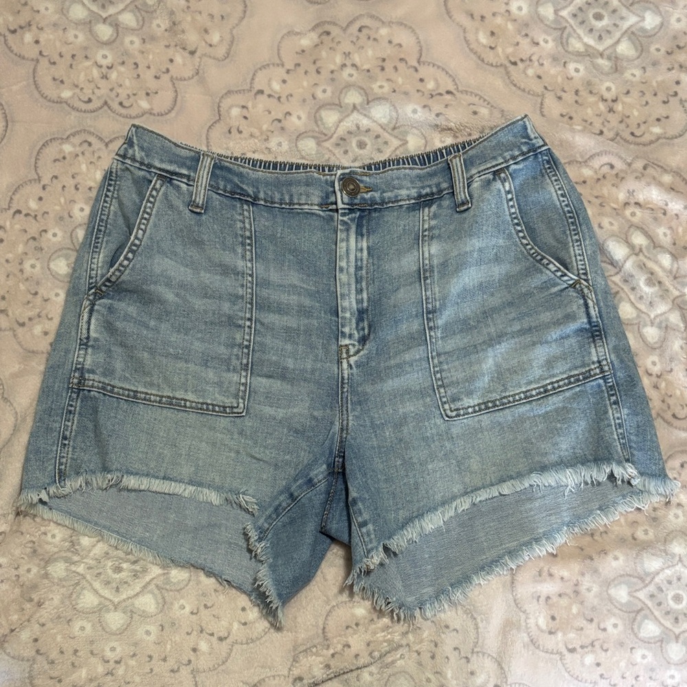 Denim stretch back aerie Shorts